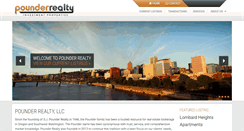 Desktop Screenshot of pounderrealty.com