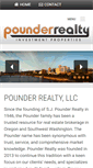 Mobile Screenshot of pounderrealty.com
